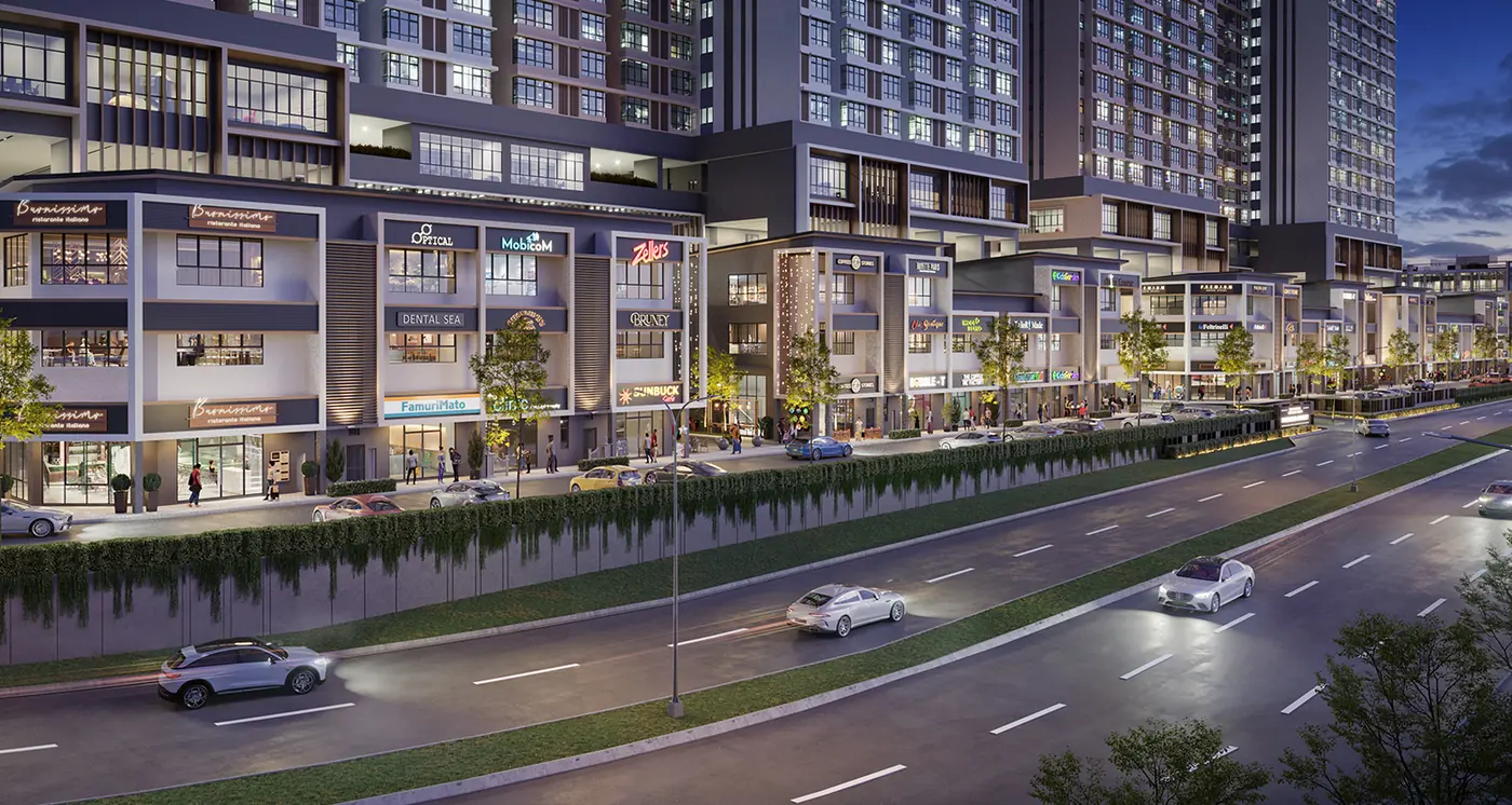 Strata shop offices fronting Jalan Ponderosa Utama at Ponderosa Regency